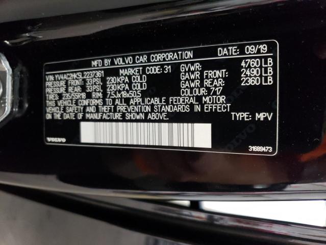 2020 VOLVO XC40 T4 MO YV4AC2HK5L2237361