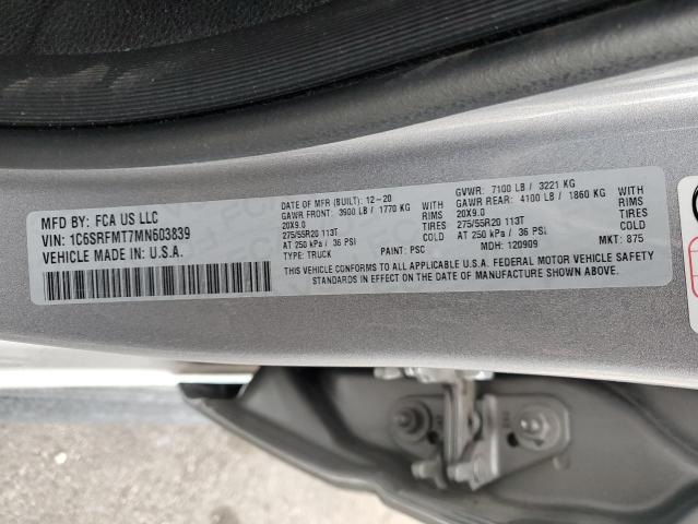 2021 RAM 1500 BIG H - 1C6SRFMT7MN603839