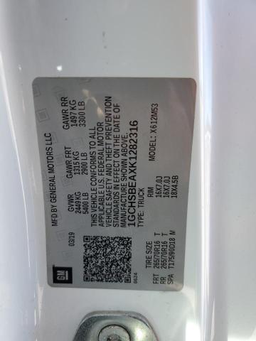 2019 CHEVROLET COLORADO - 1GCHSBEAXK1282316