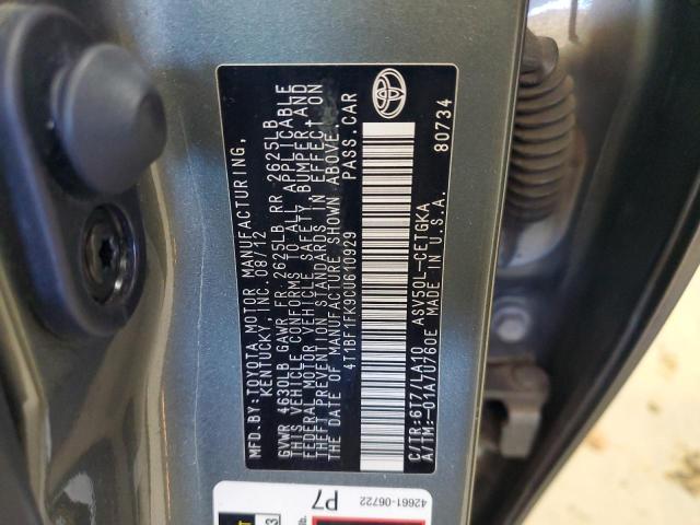 2012 TOYOTA CAMRY BASE - 4T1BF1FK9CU610929