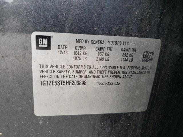 2017 CHEVROLET MALIBU LT - 1G1ZE5ST5HF203898