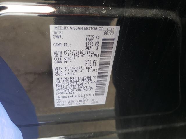 2020 NISSAN PATHFINDER 5N1DR2BM4LC618990