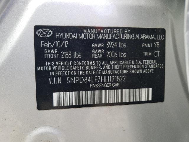 2017 HYUNDAI ELANTRA SE - 5NPD84LF7HH191822