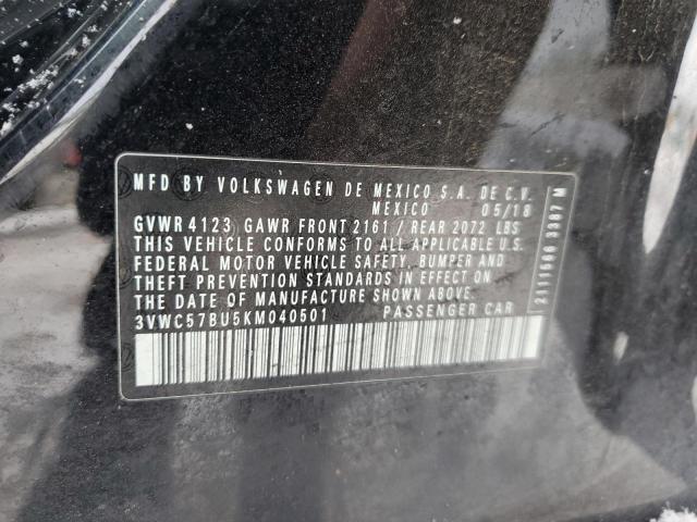 2019 VOLKSWAGEN JETTA S - 3VWC57BU5KM040501