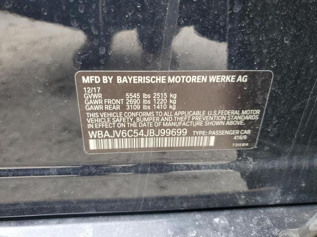 2018 BMW 640 XIGT WBAJV6C54JBJ99699