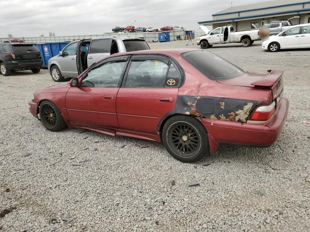TOYOTA COROLLA DX 1997 red  gas 1NXBB02E1VZ659258 photo #3