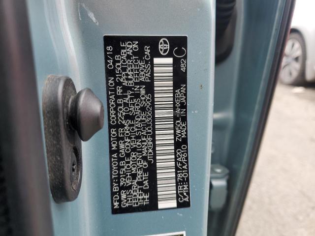 2018 TOYOTA PRIUS - JTDKBRFU0J3062905