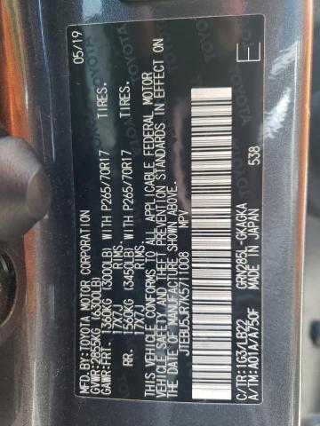 2019 TOYOTA 4RUNNER SR - JTEBU5JR7K5711008