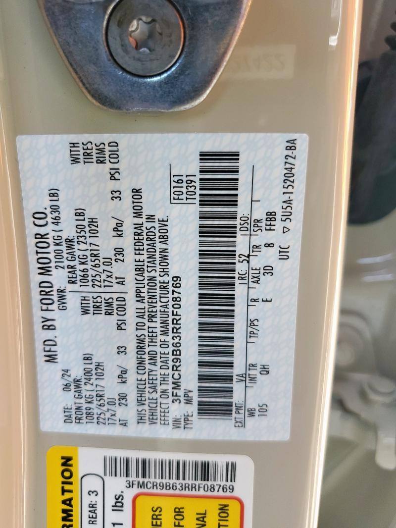 2024 FORD BRONCO SPO - 3FMCR9B63RRF08769