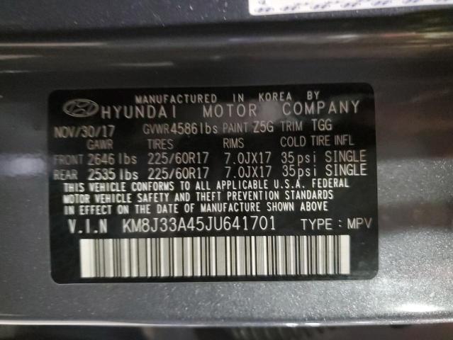2018 HYUNDAI TUCSON SEL - KM8J33A45JU641701