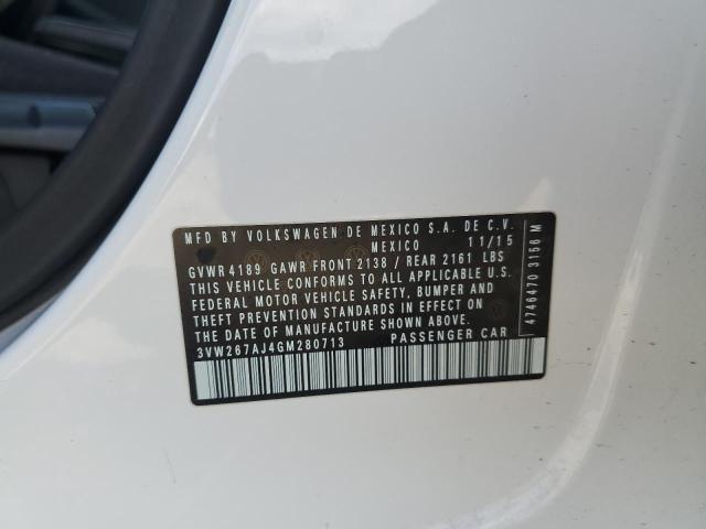 2016 VOLKSWAGEN JETTA S 3VW267AJ4GM280713