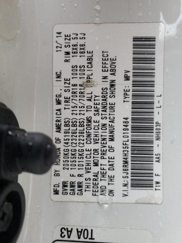 2015 HONDA CR-V LX 5J6RM4H35FL019484