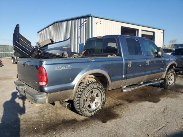 FORD F250 SUPER 2007 blue crew pic diesel 1FTSW21P47EA71312 photo #4