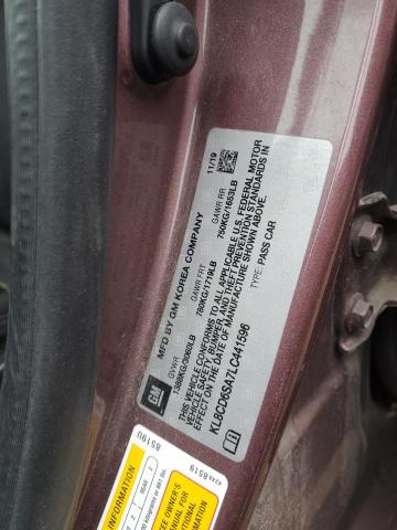 2020 CHEVROLET SPARK 1LT - KL8CD6SA7LC441596