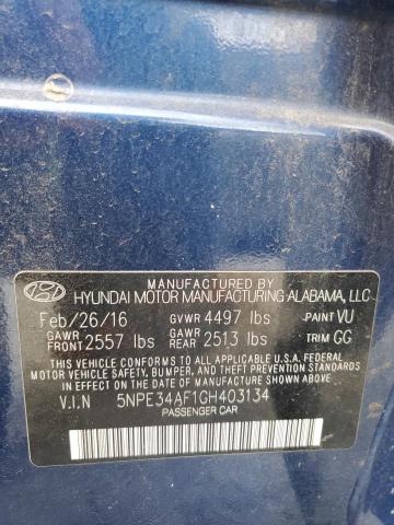 2016 HYUNDAI SONATA SPO - 5NPE34AF1GH403134