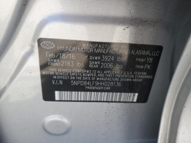 2017 HYUNDAI ELANTRA SE - 5NPD84LF9HH028136