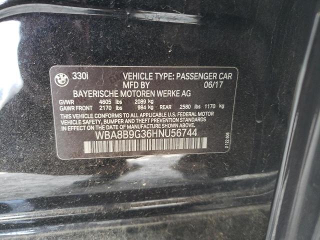 2017 BMW 330 I WBA8B9G36HNU56744