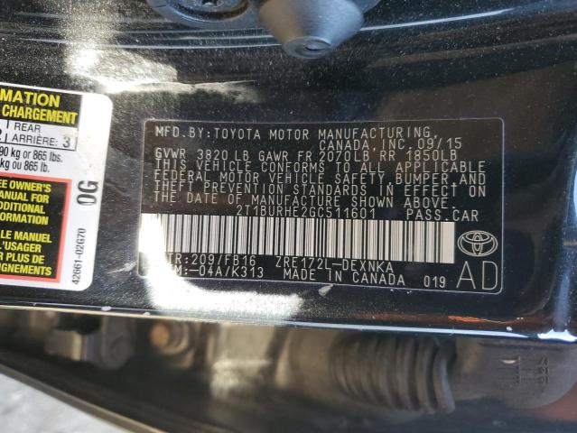 2016 TOYOTA COROLLA L - 2T1BURHE2GC511601
