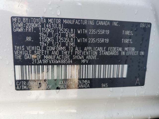 2024 TOYOTA RAV4 XLE P 2T3A1RFVXRW488584