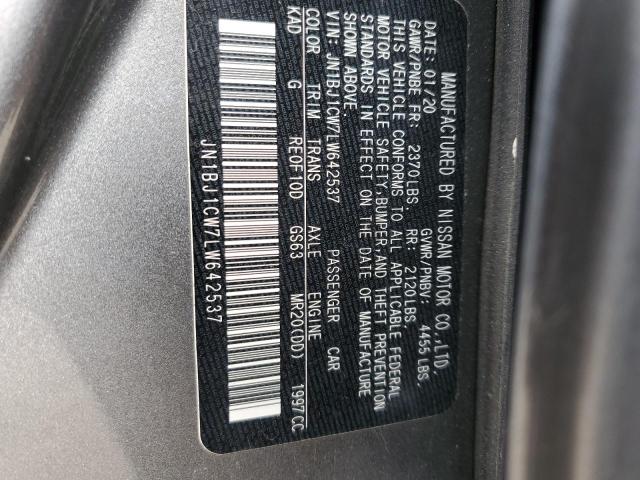 JN1BJ1CW7LW642537 2020 NISSAN ROGUE