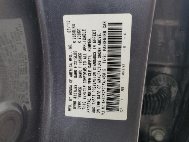 2015 HONDA ACCORD EX - 1HGCR2F71FA145815
