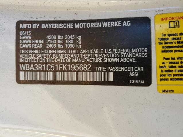 2015 BMW 435 I - WBA3R1C51FK195682