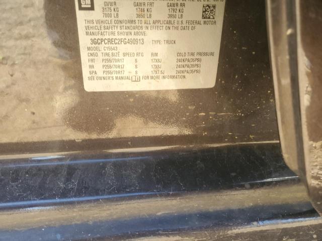 2015 CHEVROLET SILVERADO - 3GCPCREC2FG490913