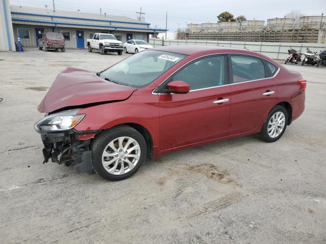 NISSAN SENTRA S 2019 red  gas 3N1AB7AP9KY225371 photo #1
