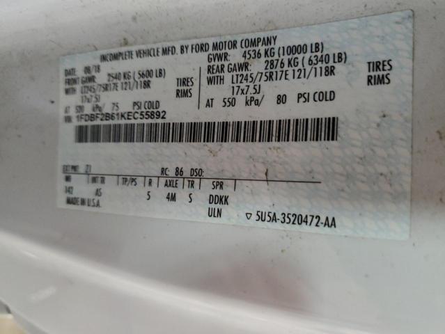 1FDBF2B61KEC55892 2019 FORD F250