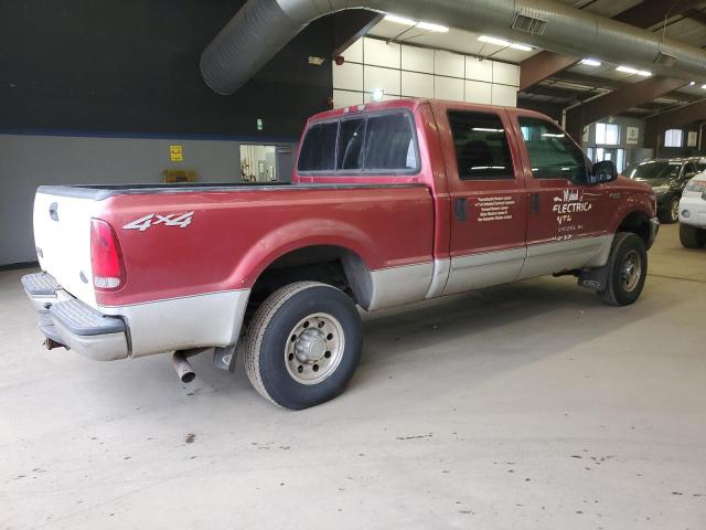 FORD F250 SUPER 2003 red crew pic gas 1FTNW21L13EB65006 photo #4