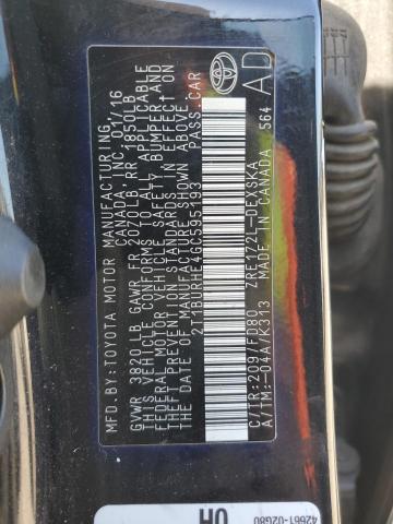 2016 TOYOTA COROLLA L - 2T1BURHE4GC595193
