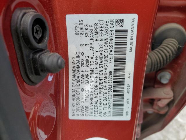 2020 HONDA CIVIC LX - 2HGFC2F69LH582299