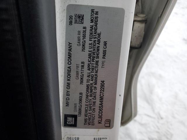 2021 CHEVROLET SPARK 1LT - KL8CD6SA4MC722904