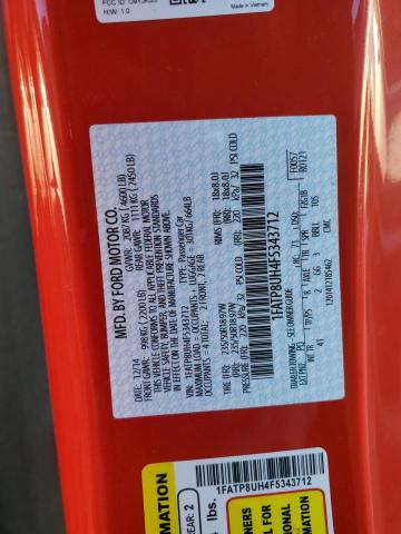 2015 FORD MUSTANG - 1FATP8UH4F5343712