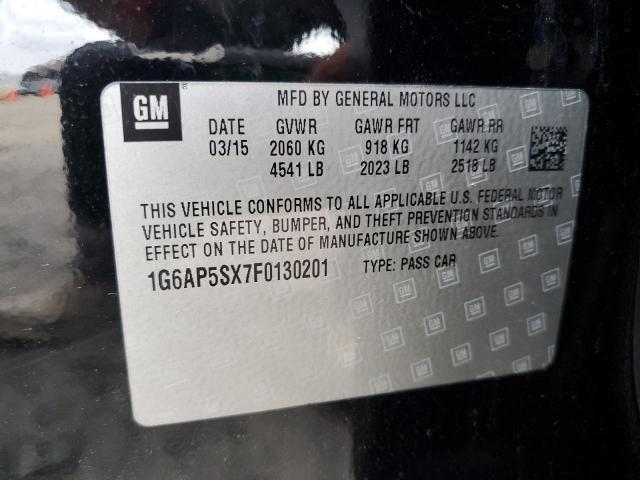 2015 CADILLAC CTS - 1G6AP5SX7F0130201
