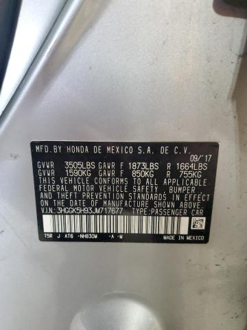 2018 HONDA FIT EX 3HGGK5H93JM717677
