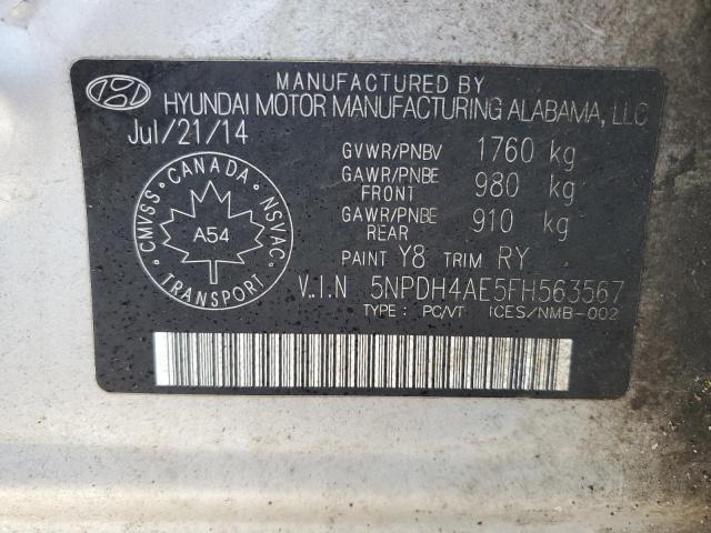 2015 HYUNDAI ELANTRA SE - 5NPDH4AE5FH563567