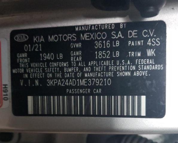 2021 KIA RIO LX 3KPA24AD1ME379210