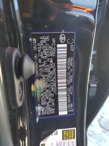 2022 TOYOTA COROLLA SE - JTDS4MCEXNJ098791