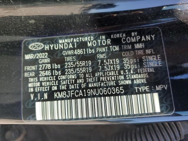 2022 HYUNDAI TUCSON SEL - KM8JFCA19NU060365