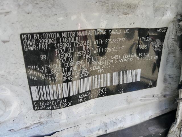2020 TOYOTA RAV4 XLE - 2T3P1RFV5LW137034