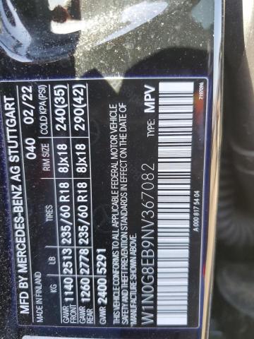 2022 MERCEDES-BENZ GLC 300 4M - W1N0G8EB9NV367082