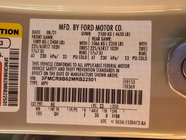 2021 FORD BRONCO SPO - 3FMCR9B62MRB22501