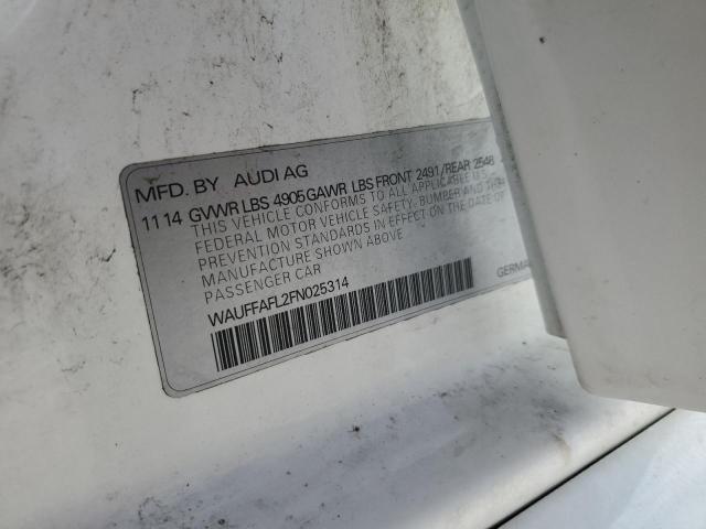 2015 AUDI A4 PREMIUM - WAUFFAFL2FN025314