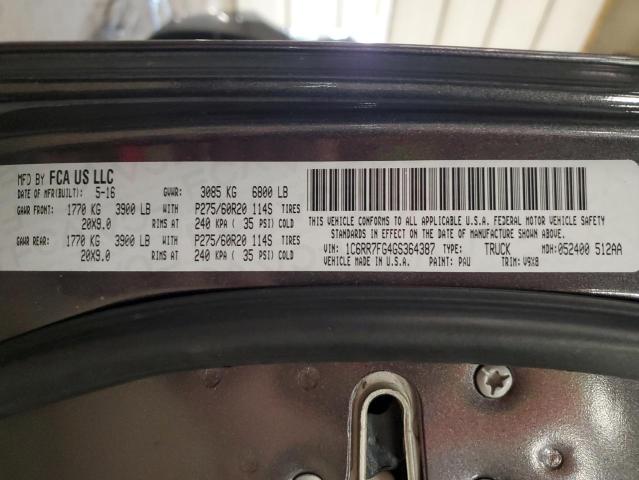 2016 RAM 1500 ST - 1C6RR7FG4GS364387