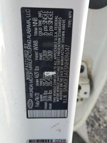 2022 HYUNDAI TUCSON SEL - 5NMJF3AE5NH096147