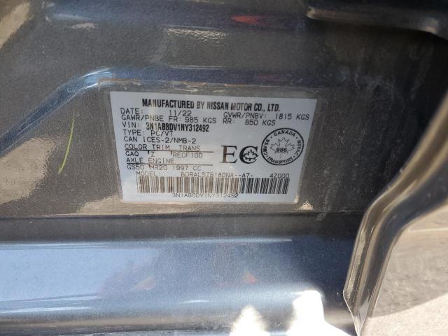 2022 NISSAN SENTRA SR - 3N1AB8DV1NY312492