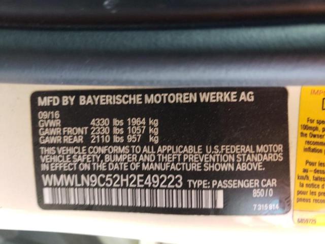 2017 MINI COOPER S C - WMWLN9C52H2E49223