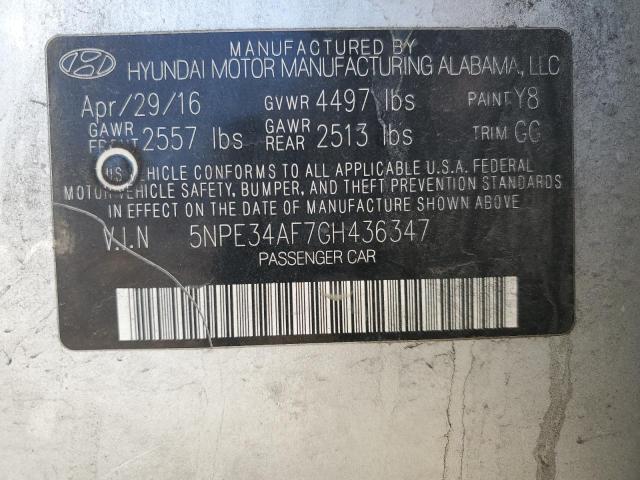 2016 HYUNDAI SONATA SPO - 5NPE34AF7GH436347