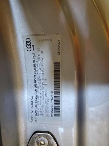 2015 AUDI S5 PRESTIG WAUVGAFH7FN007198